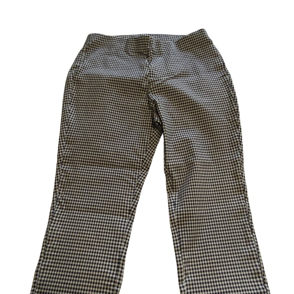 Michael Kors Navy Blue and White Houndstooth checkered leggings, size M